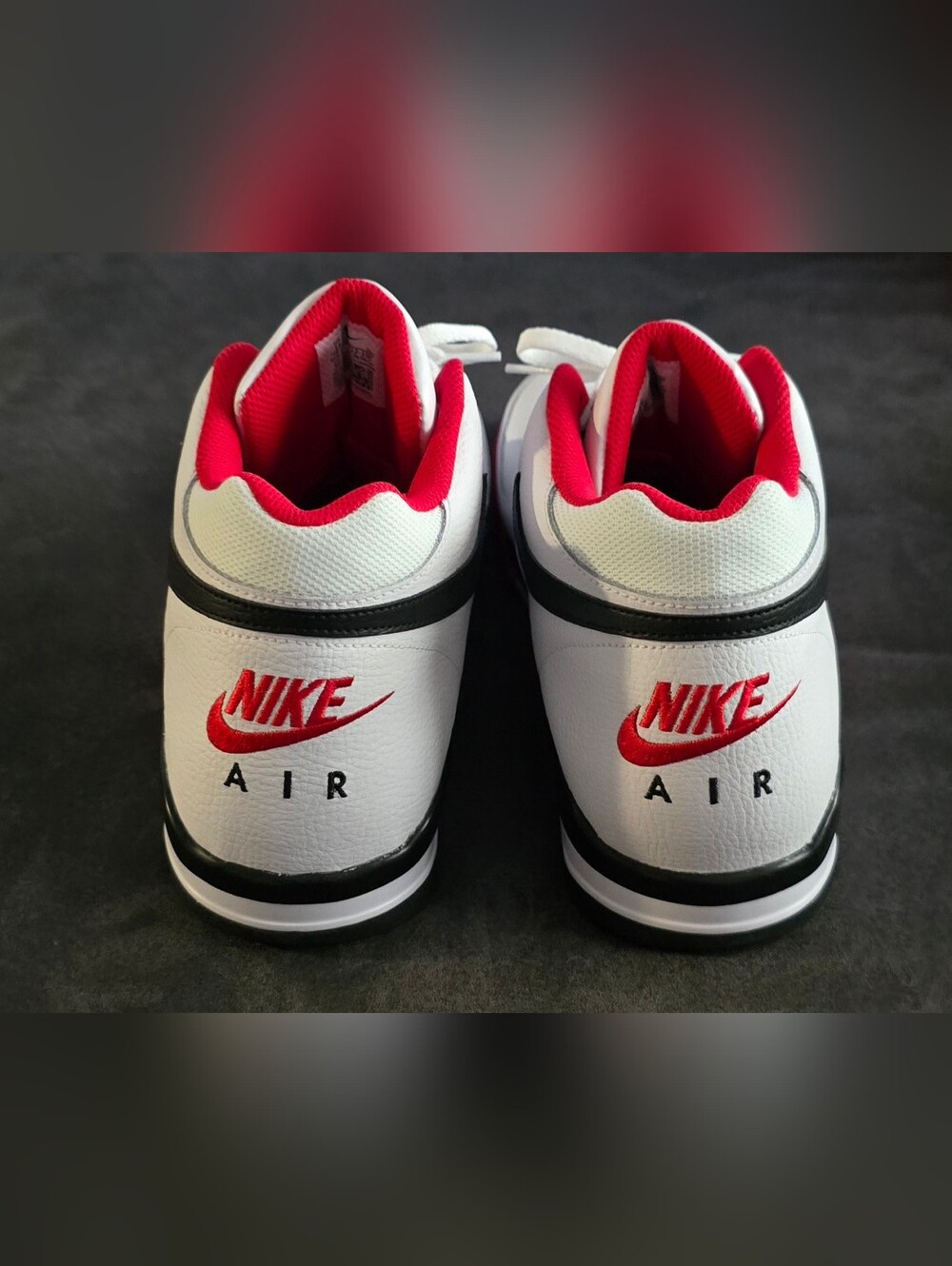 Nike Flight Legacy White University Red Black Mens Size 14 Brand New With No Box